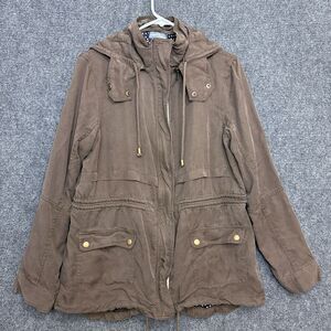 Market And Spruce Womens Jacket L Brown Classic Utility Barn Coat Stitch Fix